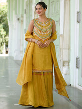 Heritage Golden Sharara Set