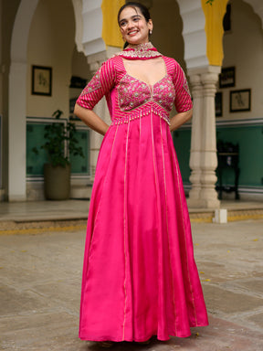 Majenta Anarkali