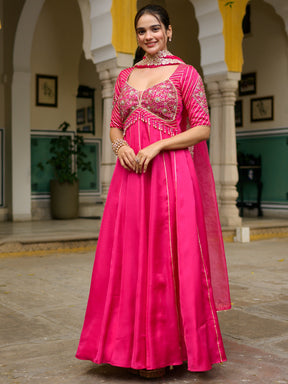 Majenta Anarkali