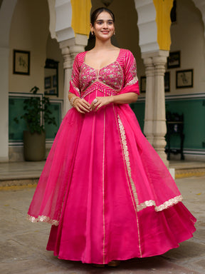 Majenta Anarkali