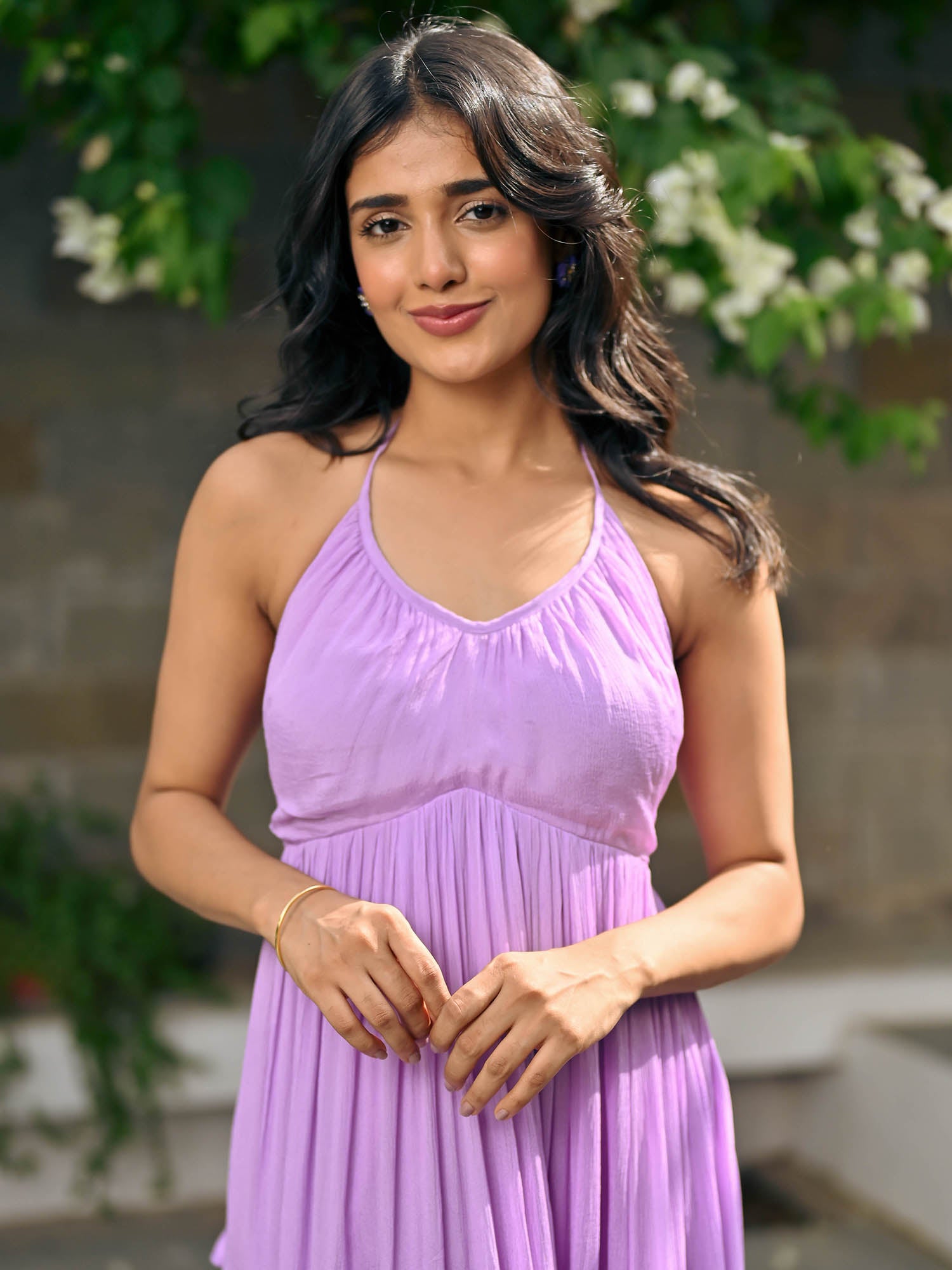 Lyra Chiffon Halter Dress