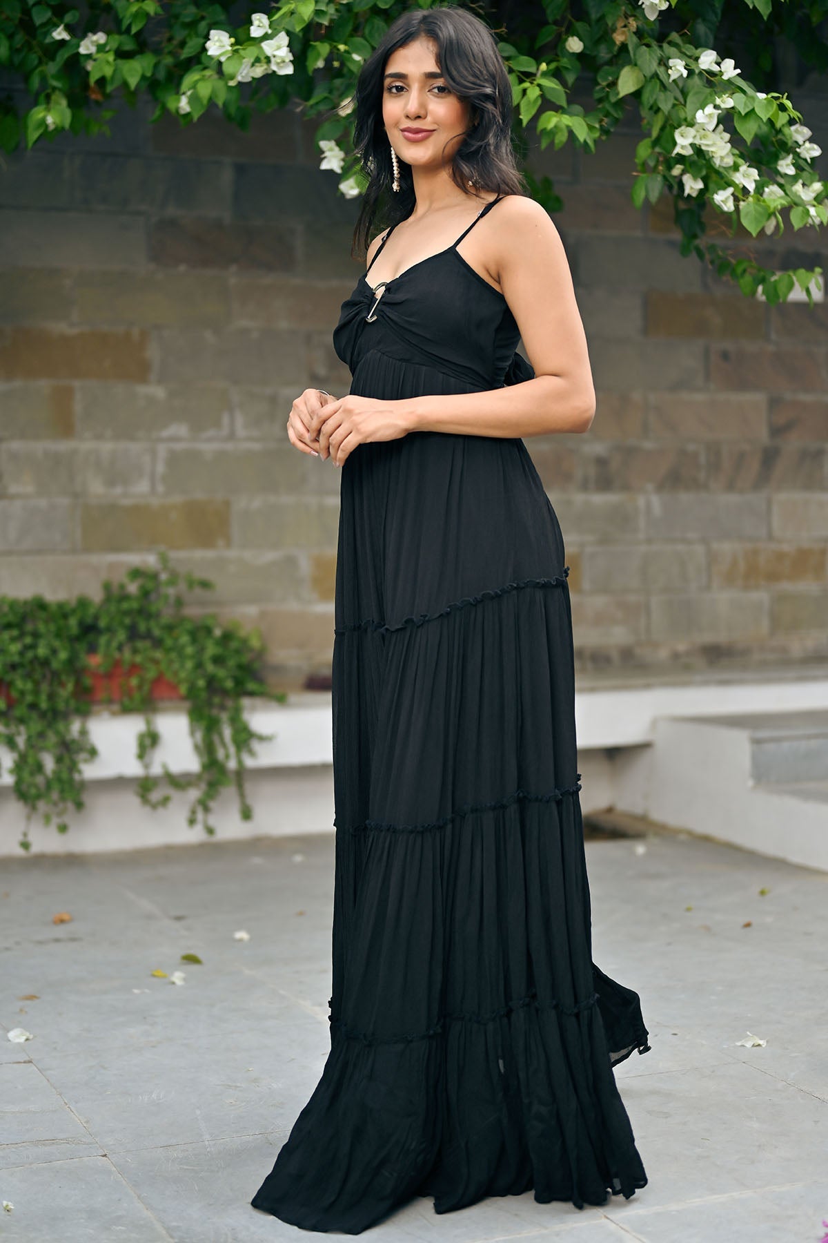 Raya Black long Dress