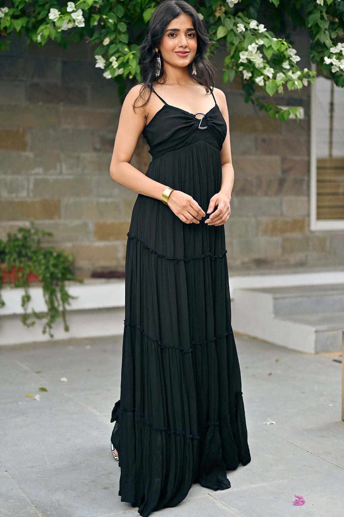 Raya Black long Dress