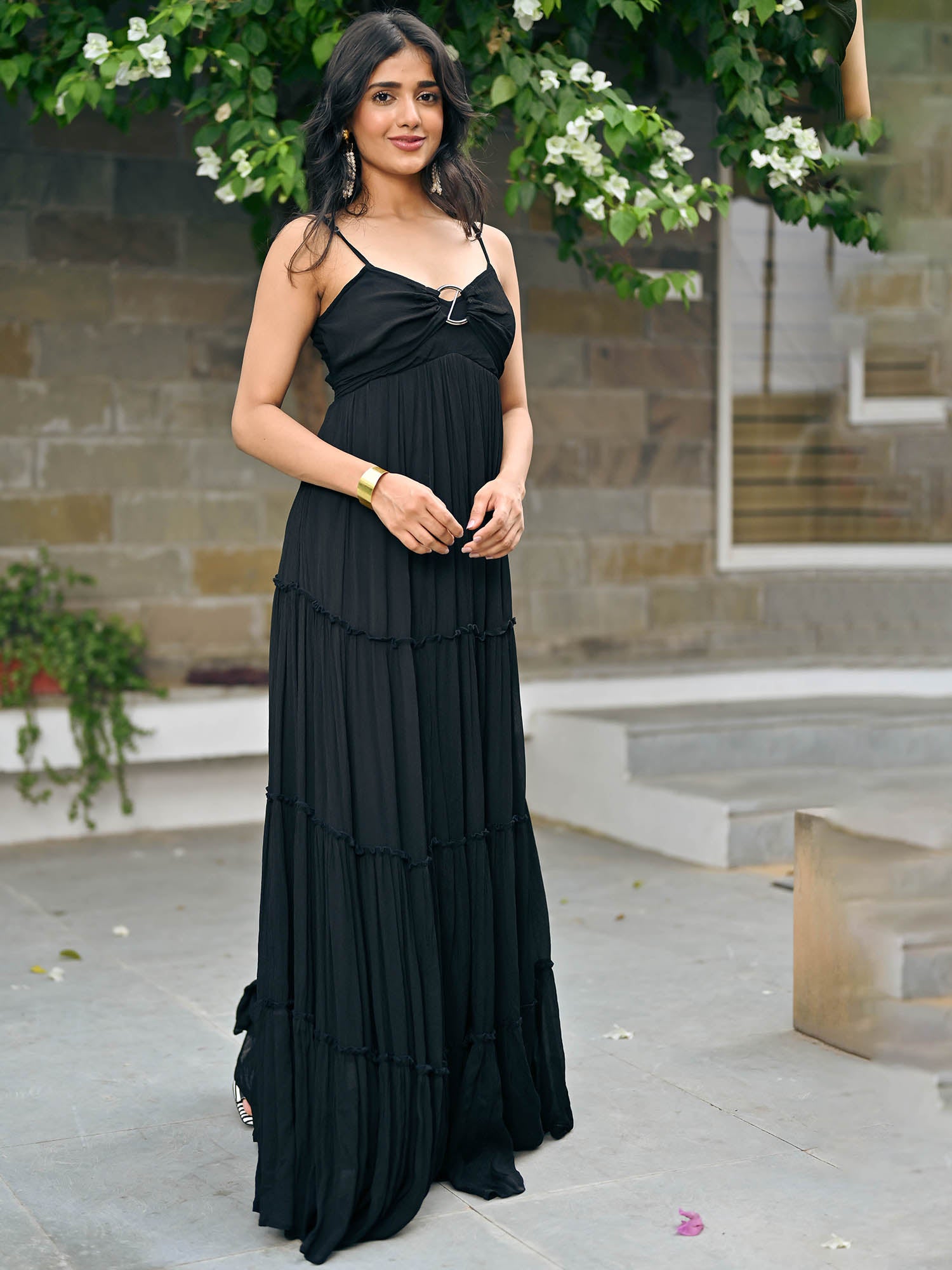 Raya Black long Dress