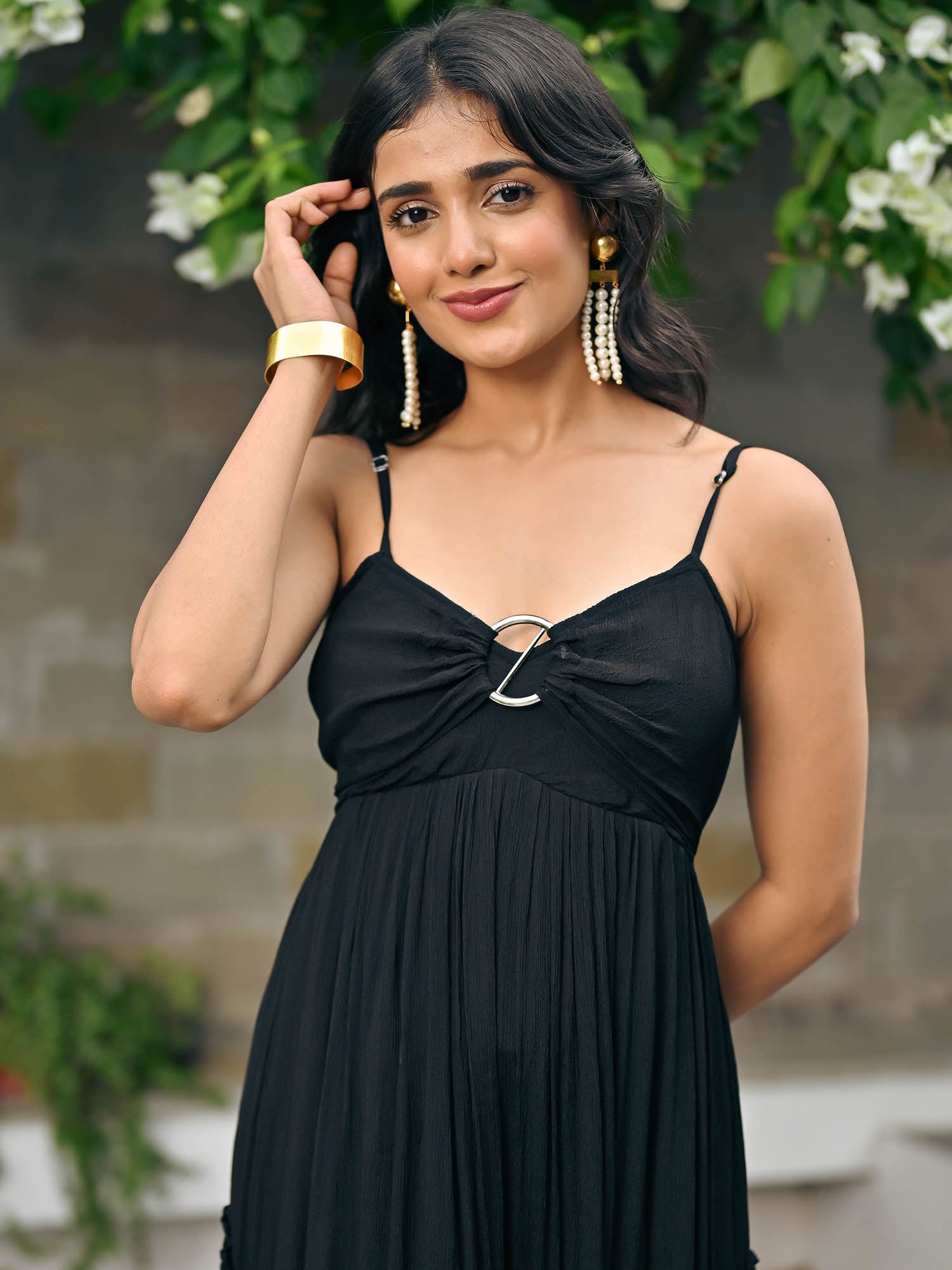 Raya Black long Dress