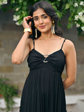 Raya Black long Dress