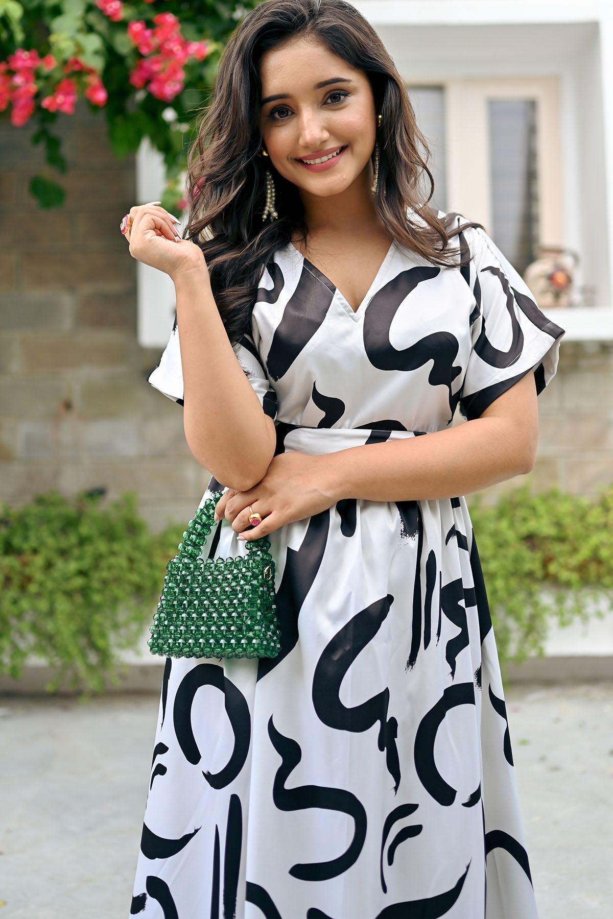 Lois Printed Midi Dress