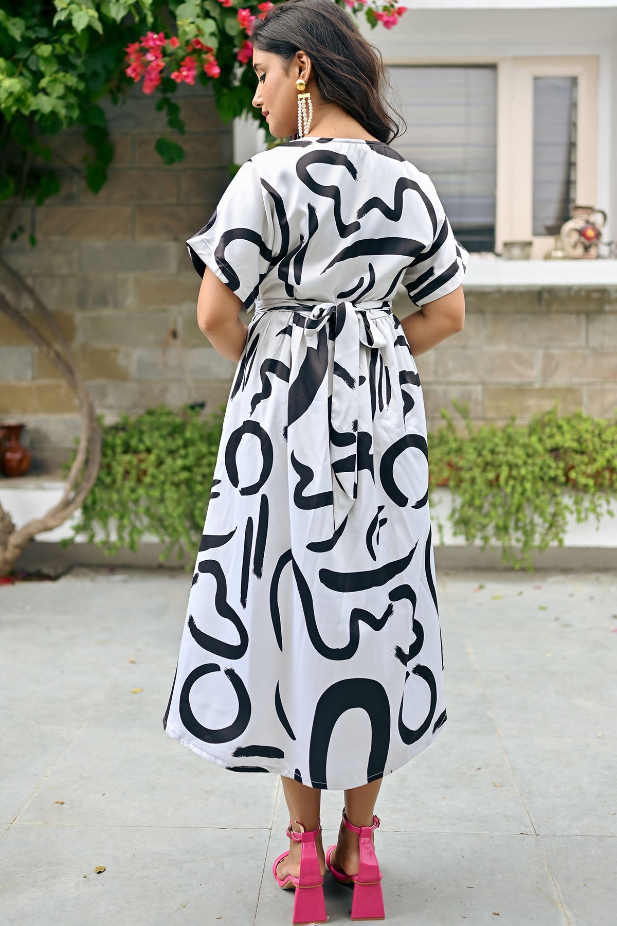 Lois Printed Midi Dress