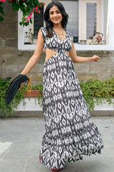 Aden Long Printed Dress