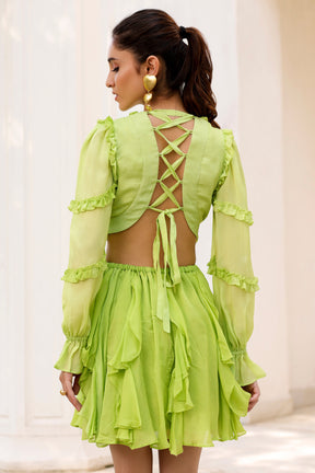 Rozy Lime Green dress