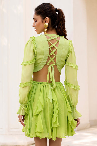 Rozy Lime Green dress