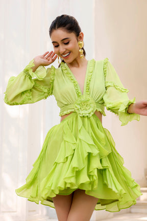 Rozy Lime Green dress