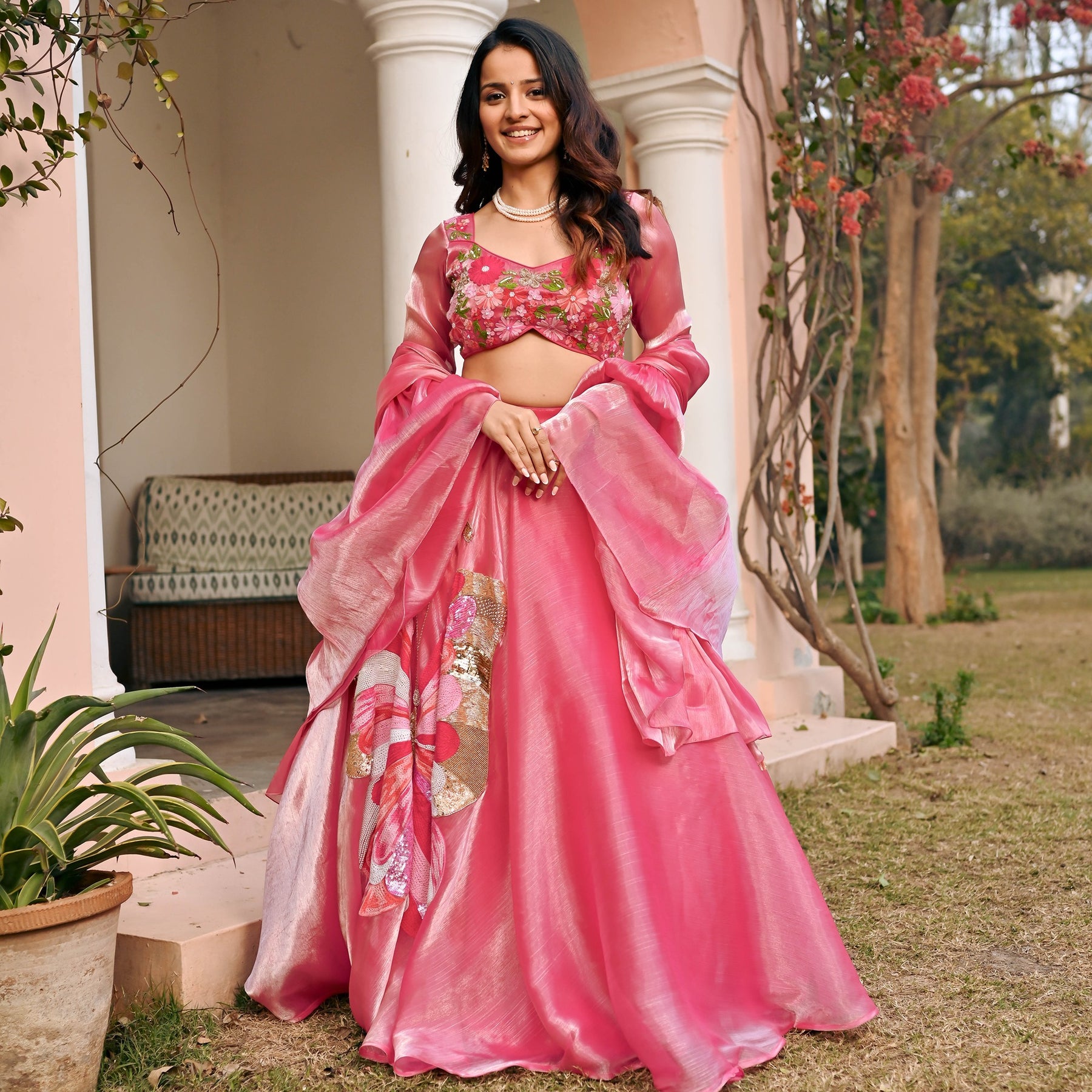 Butterfly Embroidered Lehenga Set