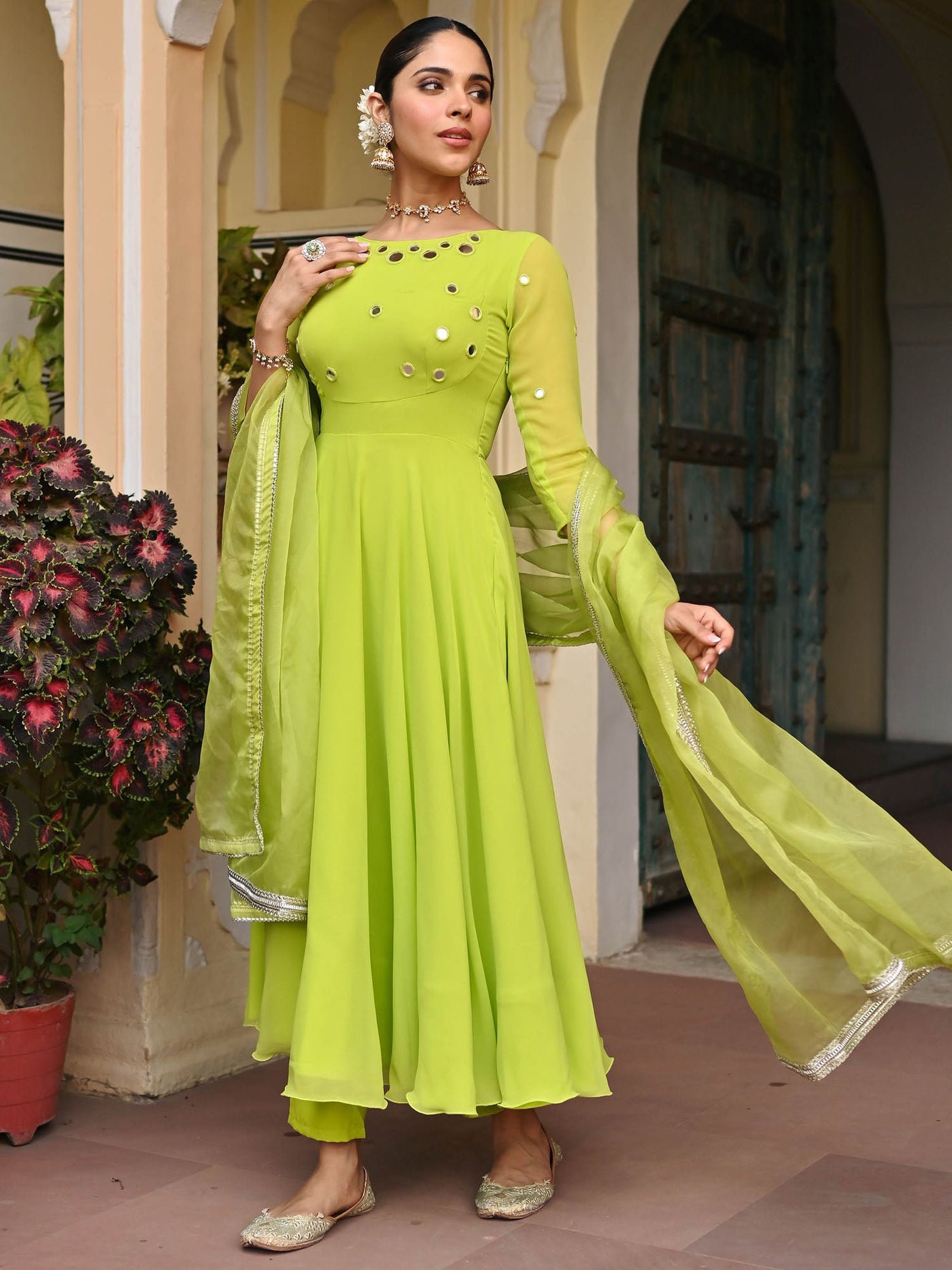 Black Mirror Anarkali Set