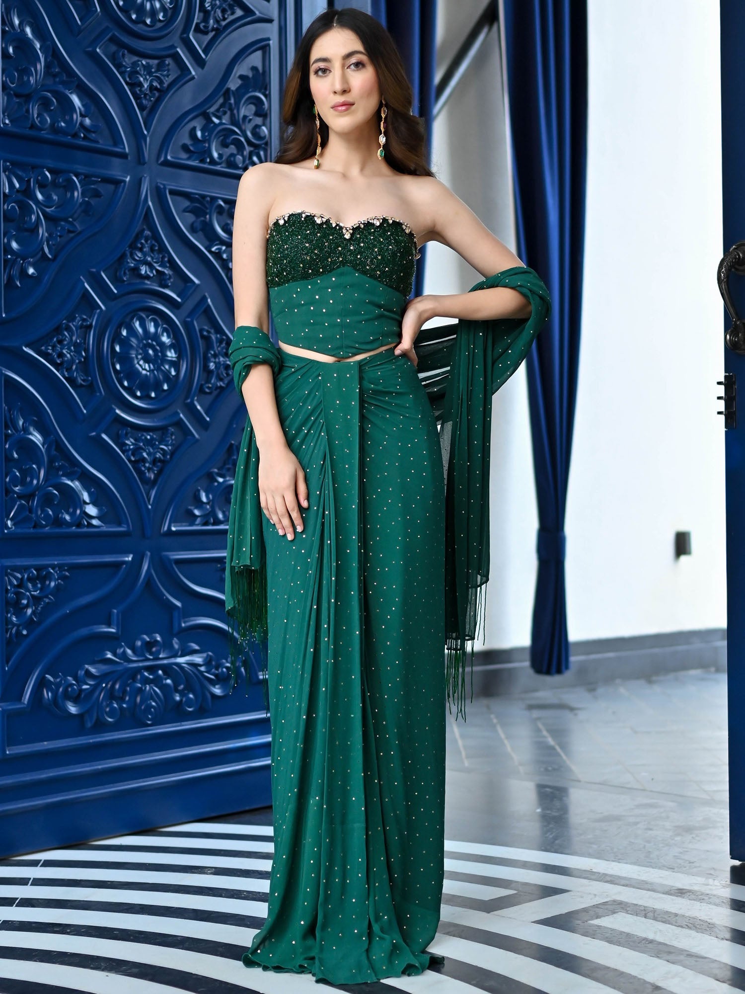 emerald green drape dress Coast Women's Honoured Petite Drape One Shoulder Satin Maxi Bridesmaid Dress in Emerald