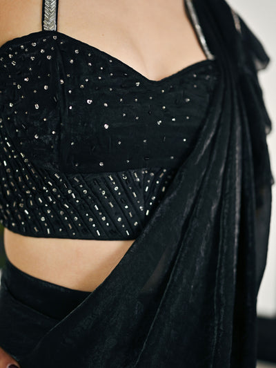 Nayra Black Saree