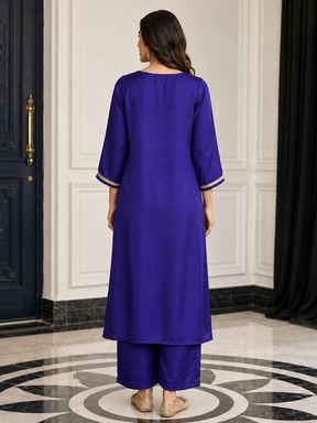 PURPLE KURTA SET