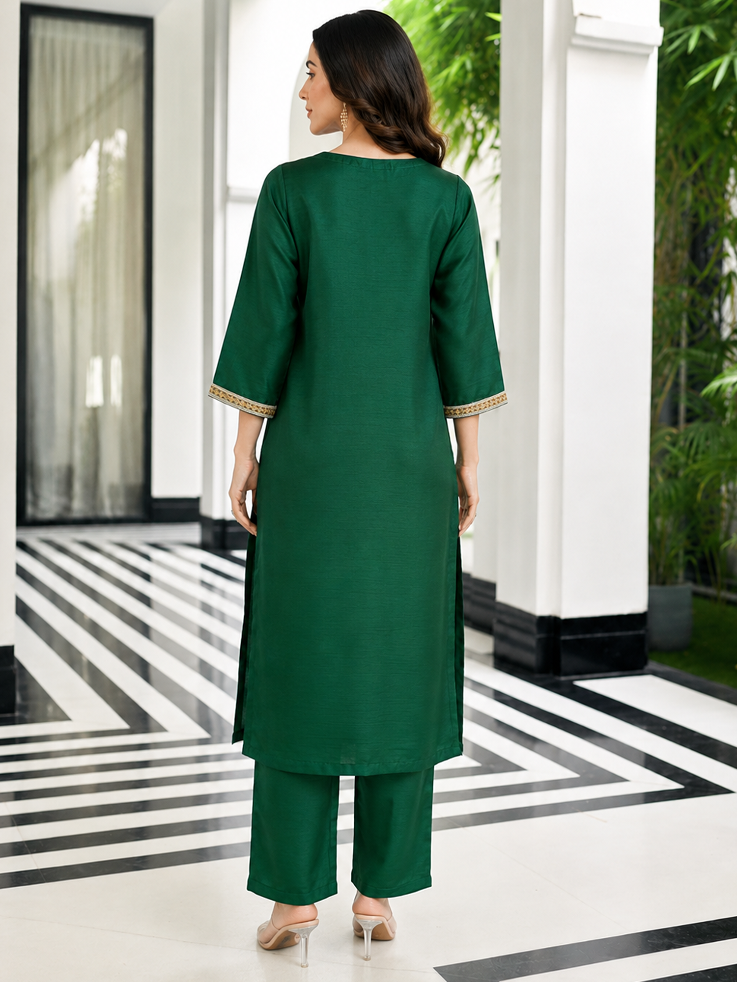 Green Kurta Set
