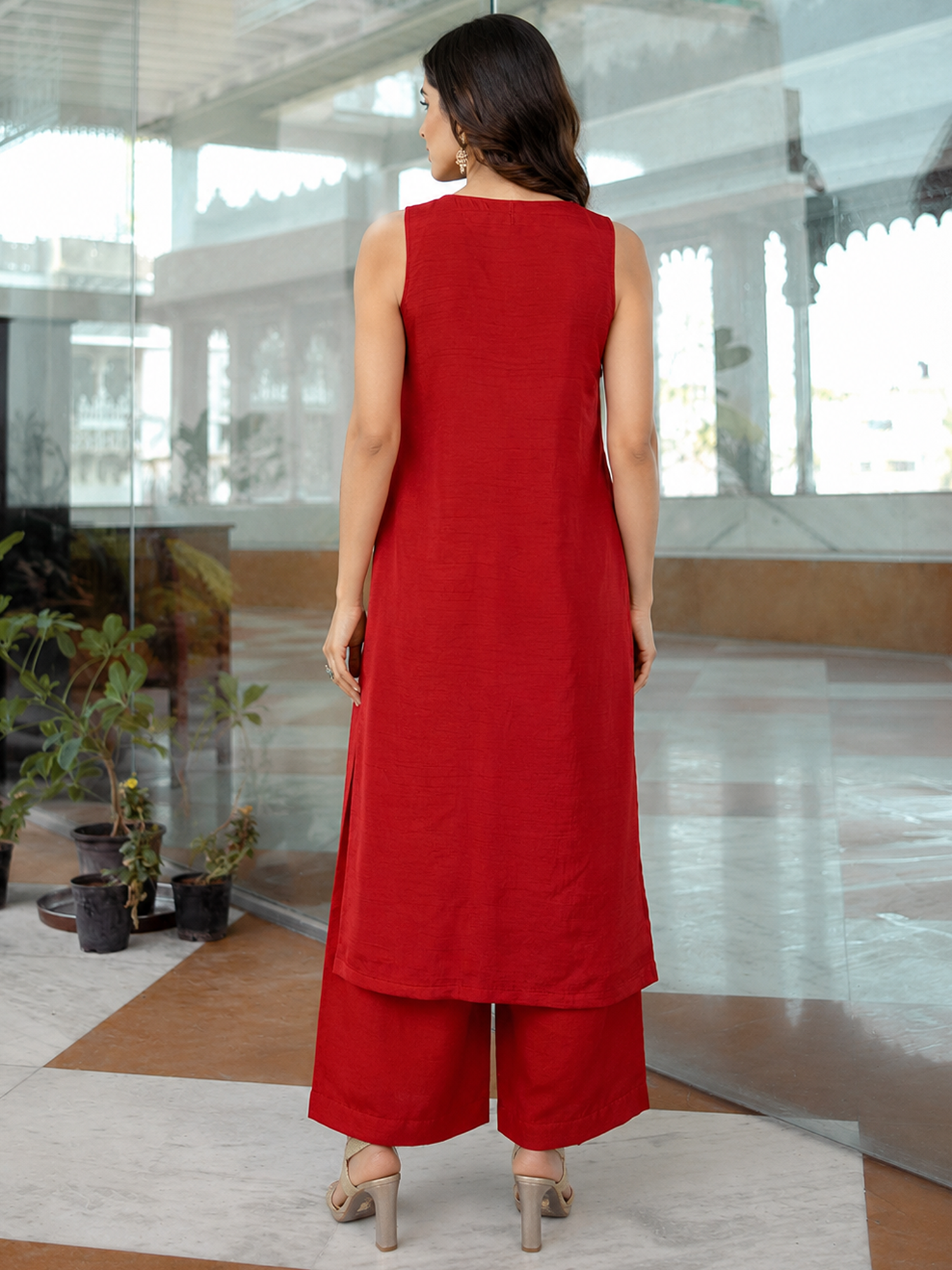 Orange Kurta Set