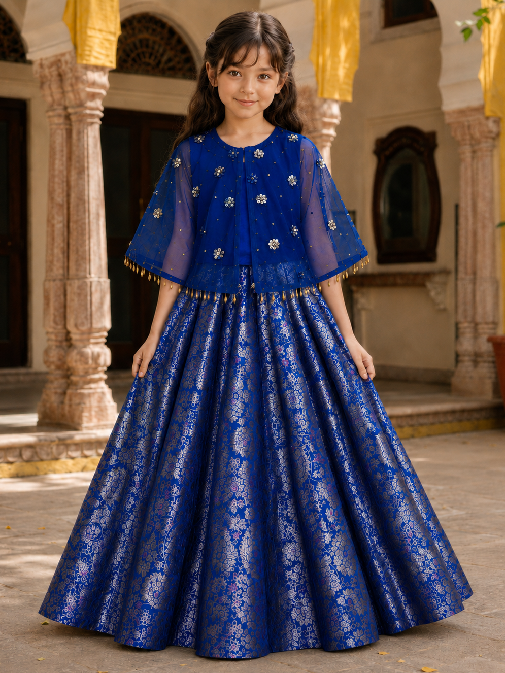 ROYAL BLUE LEHENGA SET