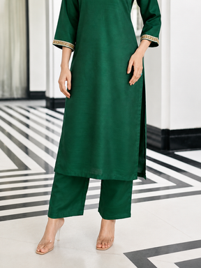 Green Kurta Set