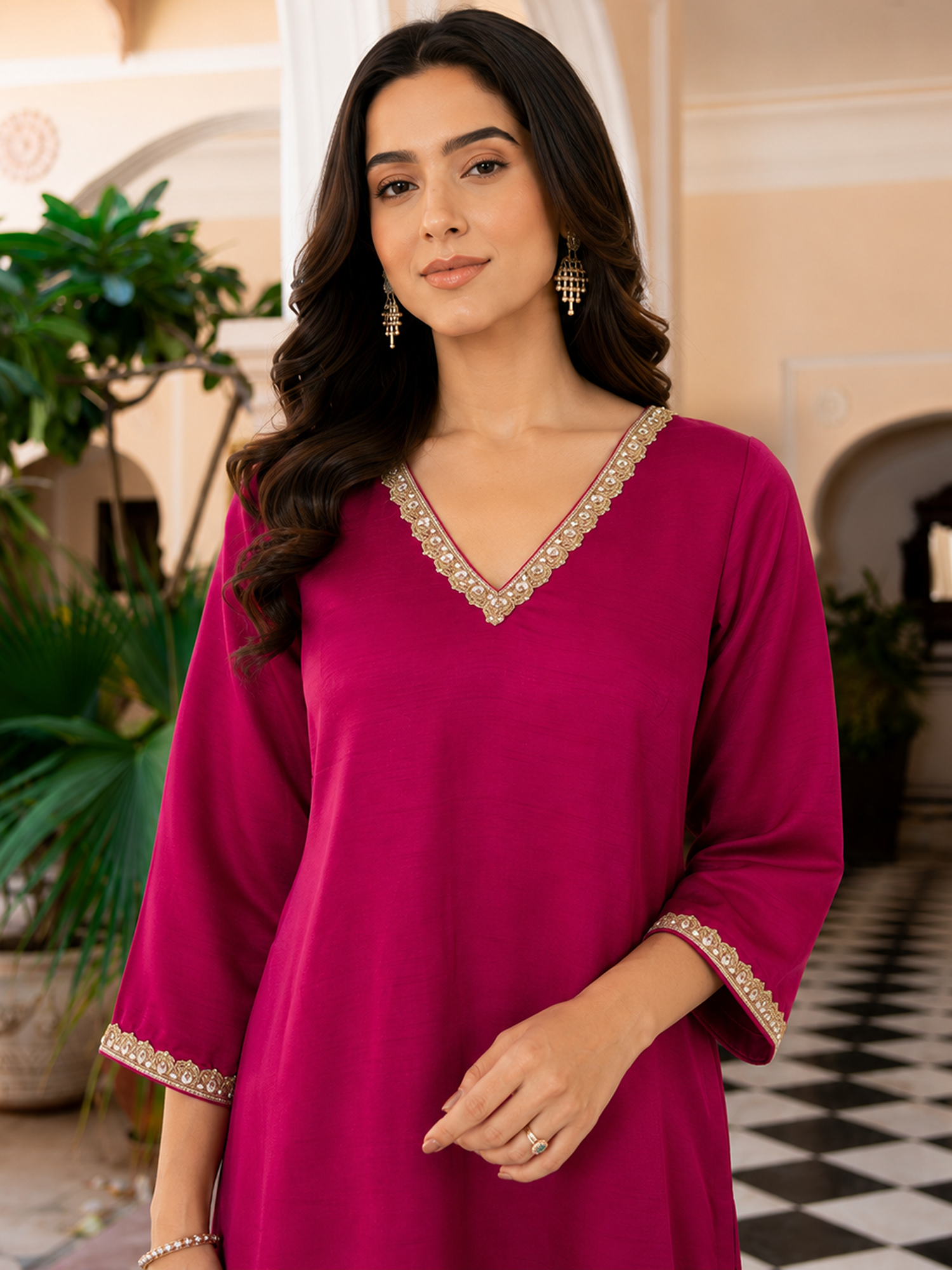 Pink Kurta Set