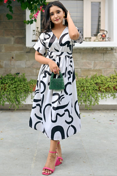 Lois Printed Midi Dress