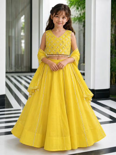 Yellow Gharara Set