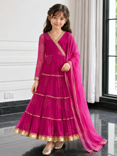 Pink Bhandhej Anarkali