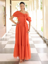 Rustic off shoulder dress