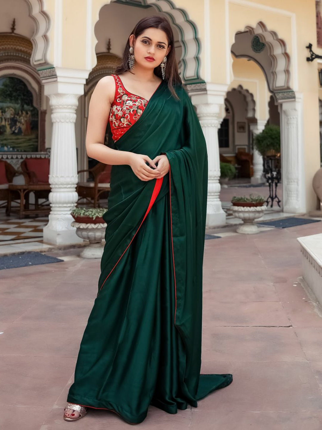 Green Silk Saree