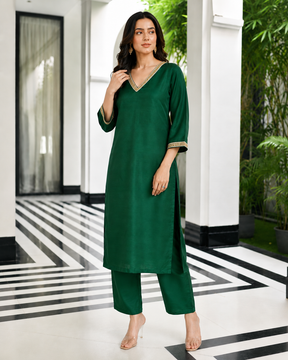 Green Kurta Set