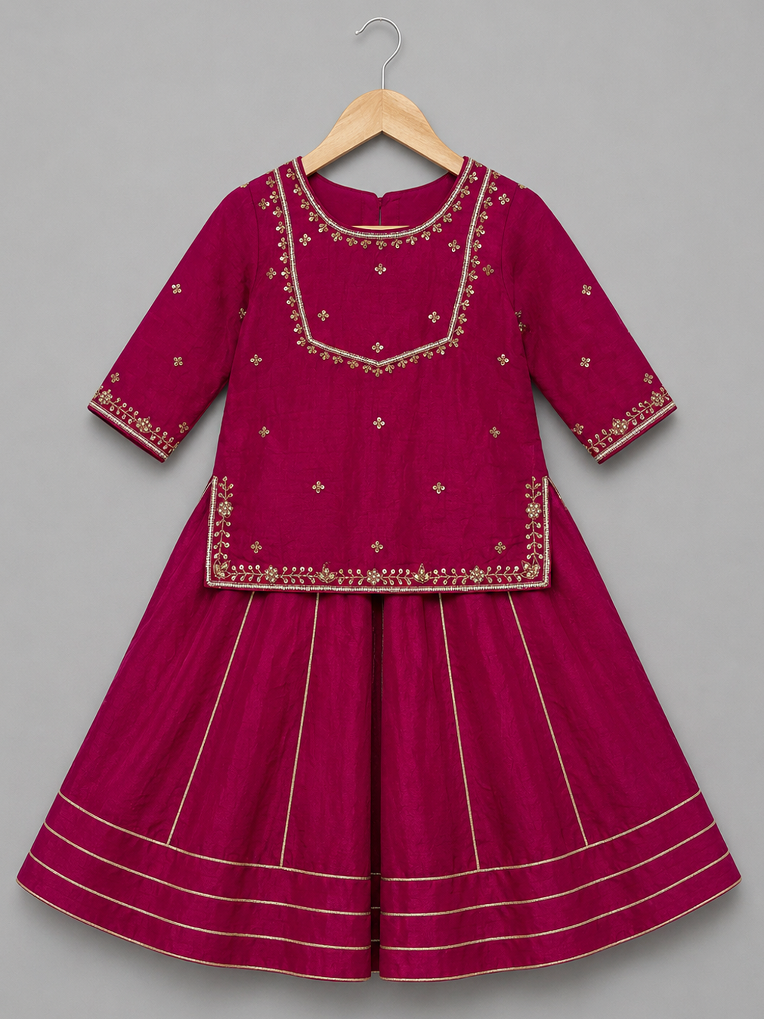 RICH MAGENTA LEHENGA SET