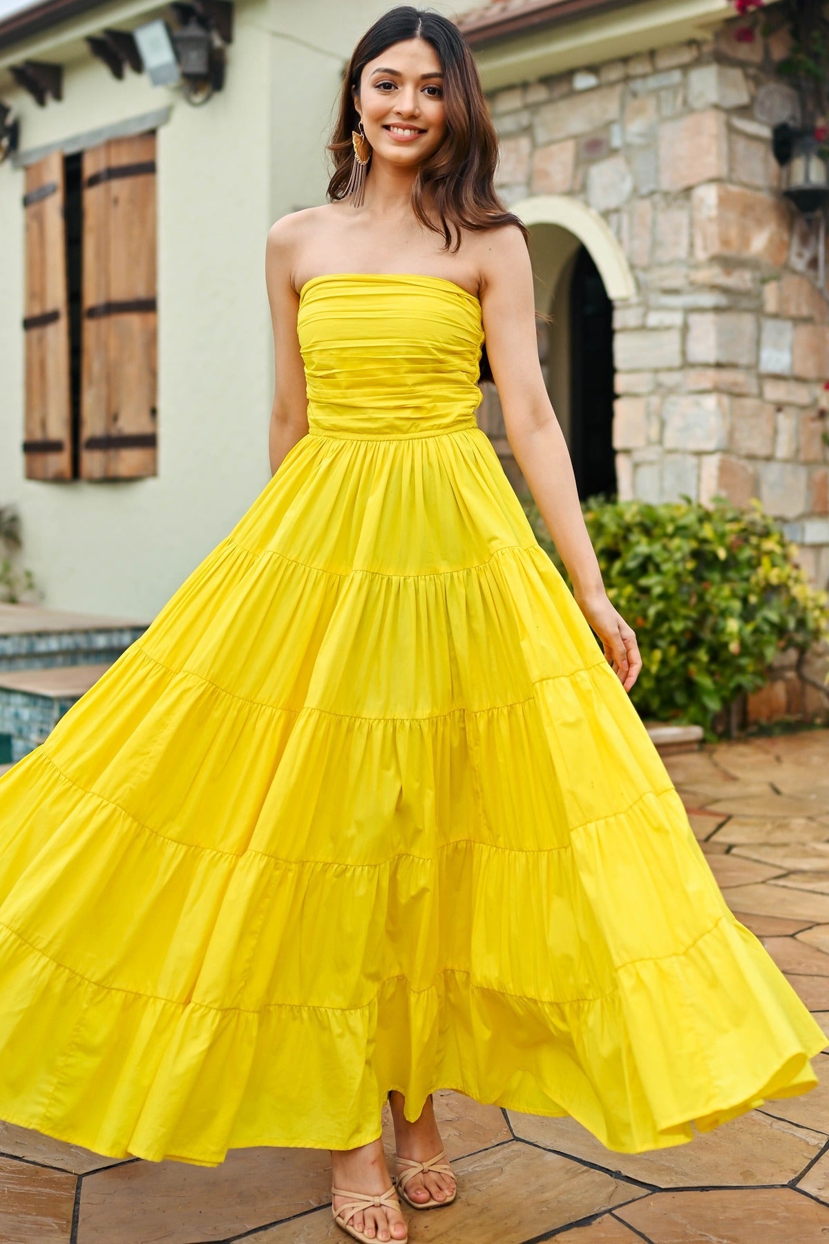 Vanna Poplin Tier Dress