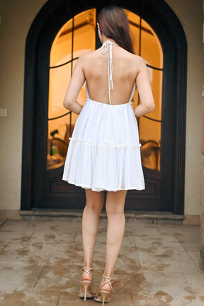 Paloma White Georgette Dress