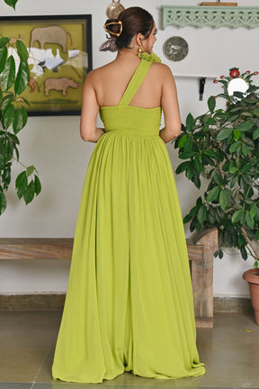 Lusty lime Long dress