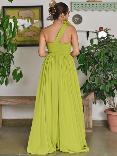 Lusty lime Long dress