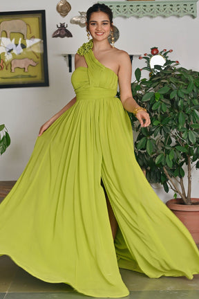 Lusty lime Long dress