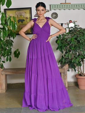 Ruffle Princess Purple dress