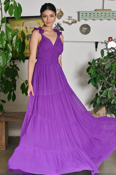 Ruffle Princess Purple dress