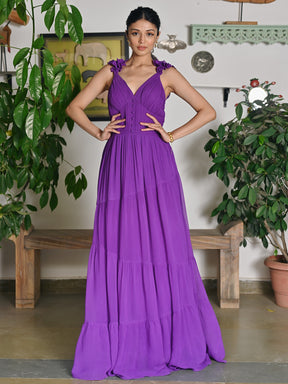 Ruffle Princess Purple dress