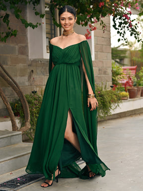 Forest Breeze slit Dress