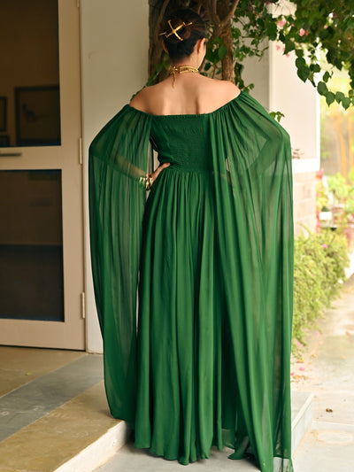 Forest Breeze slit Dress