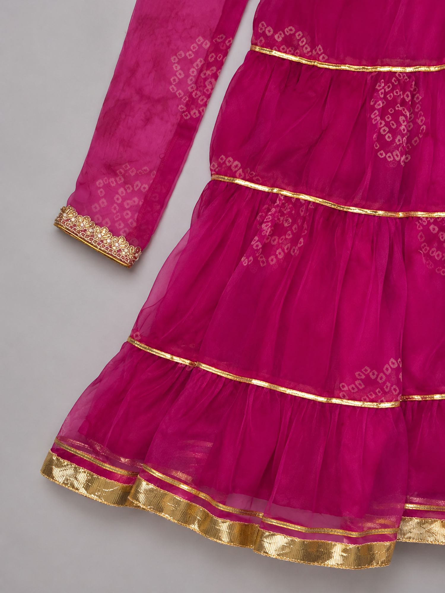 Pink Bhandhej Anarkali