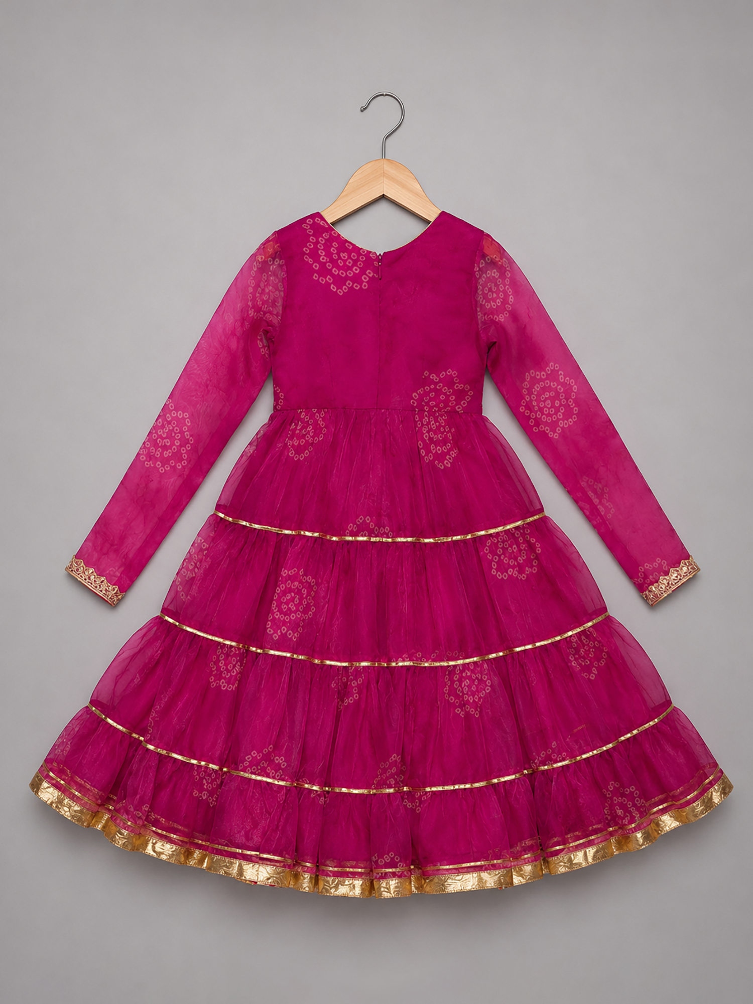 Pink Bhandhej Anarkali