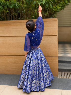 ROYAL BLUE LEHENGA SET