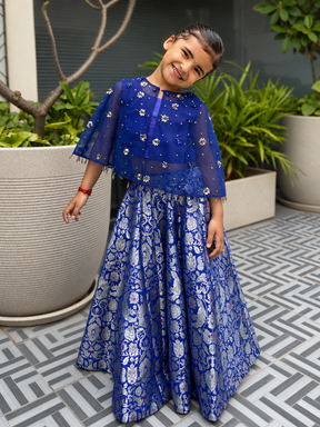 ROYAL BLUE LEHENGA SET