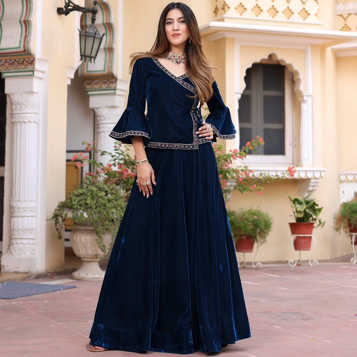 Party Wear Gown Indian Sleeves Designs