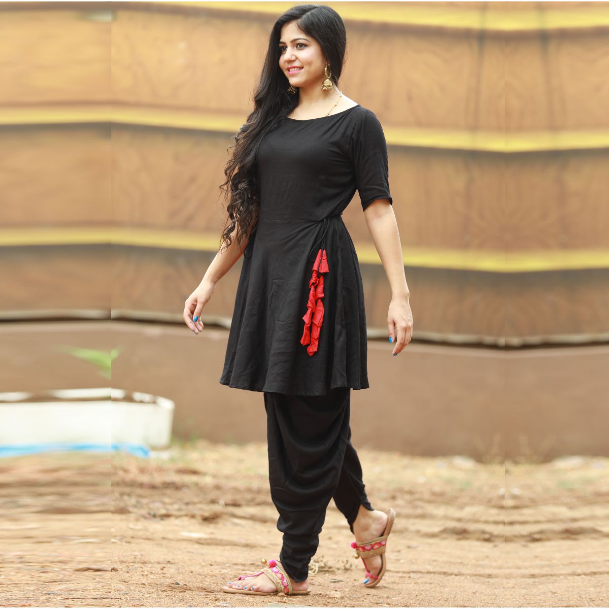 Buy Cotton Black Punjabi Suit Online - New Arrivals