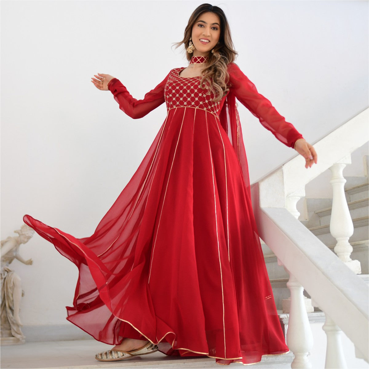Maroon Gowns Buy Party Wear  Indian Maroon Gowns Online  Kalki Fashion